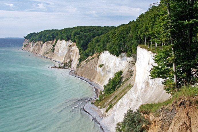 De krijtrotsen van Rügen