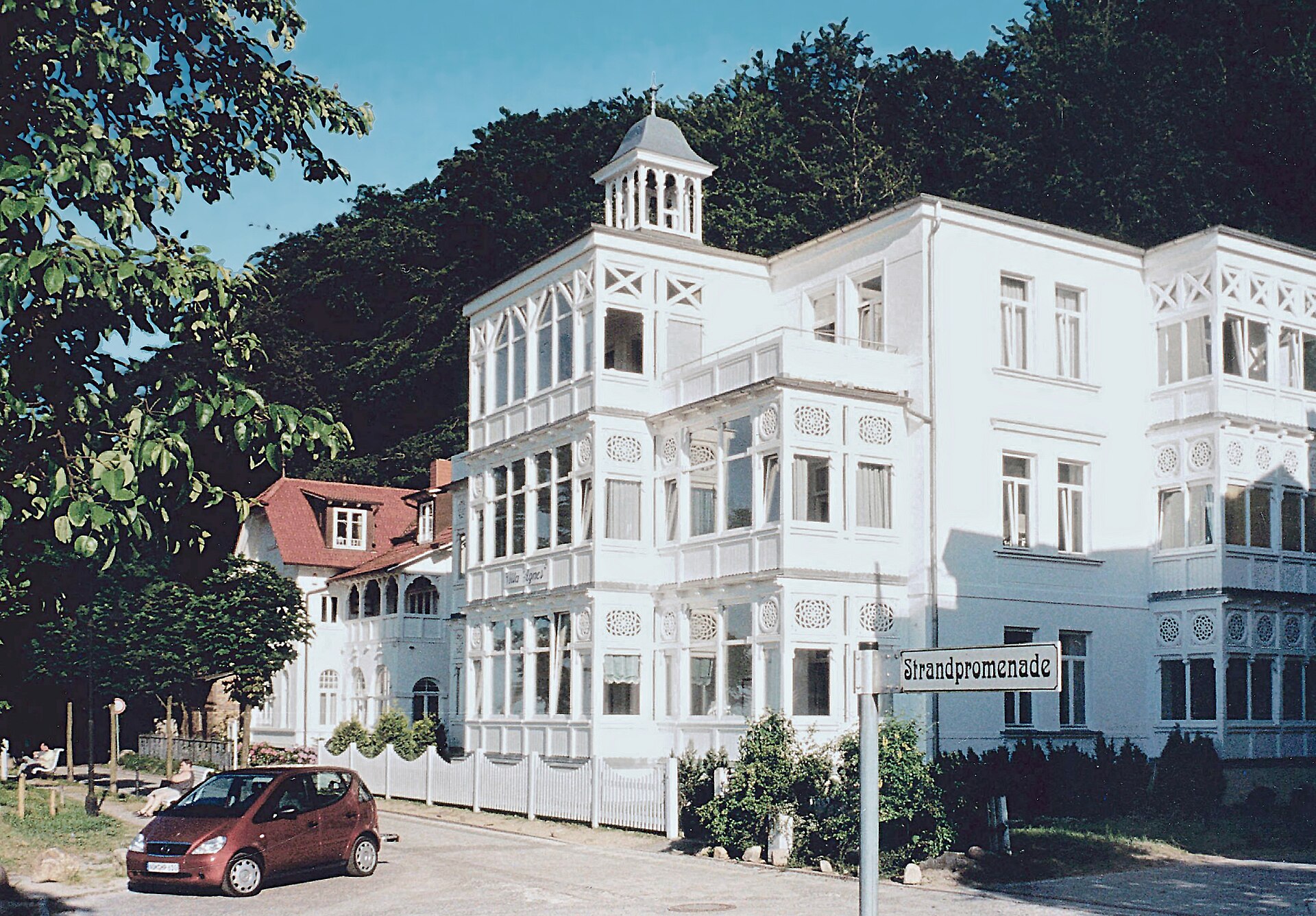 Binz: Kurpark en strandpromenade